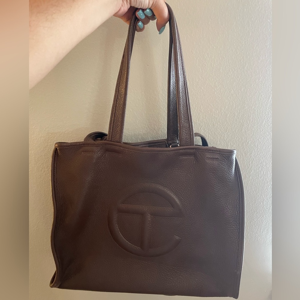 Telfar x Wilson Brown Leather Tote Bag